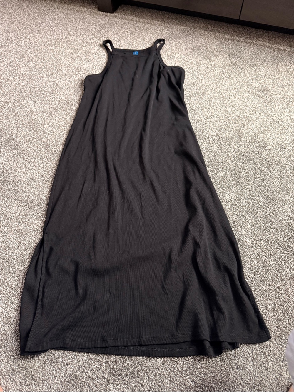 Old Navy Black Maxi Tank Dress